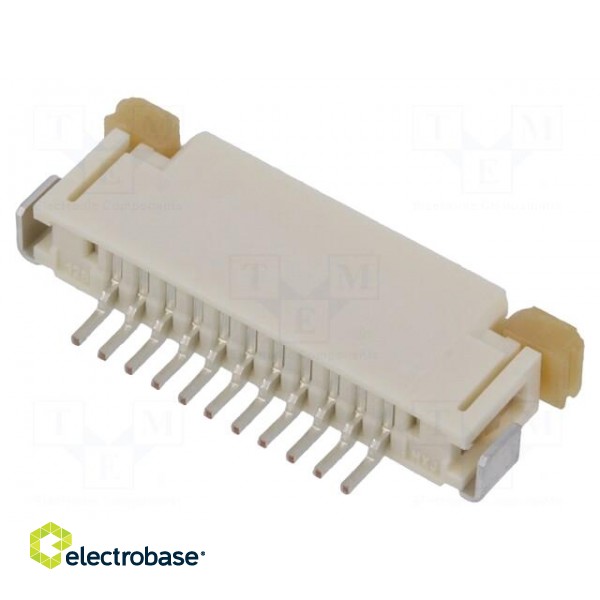 Connector: FFC/FPC | horizontal | PIN: 11 | top contacts,ZIF | SMT image 2