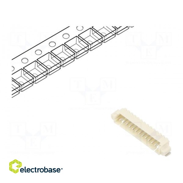 Socket | wire-board | male | PicoBlade™ | 1.25mm | PIN: 13 | SMT | 1A | 125V image 1