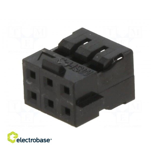 Plug | wire-wire/PCB | female | Milli-Grid | 2mm | PIN: 6 | w/o contacts фото 2