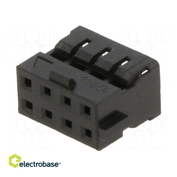 Plug | wire-wire/PCB | female | Milli-Grid | 2mm | PIN: 8 | w/o contacts