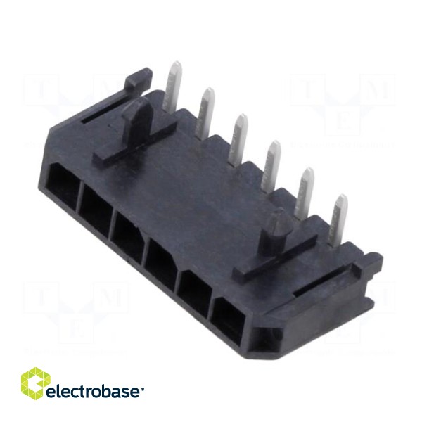 Socket | wire-board | male | Micro-Fit 3.0 | 3mm | PIN: 6 | 5A