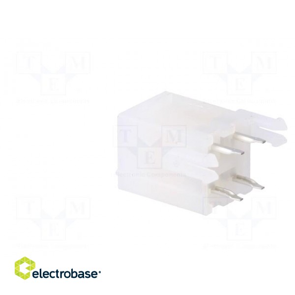 Socket | wire-board | male | Mini-Fit Jr | 4.2mm | PIN: 4 | THT | PCB snap image 4