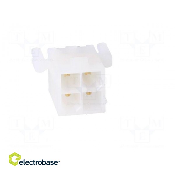 Socket | wire-board | male | Mini-Fit Jr | 4.2mm | PIN: 4 | THT | PCB snap image 9