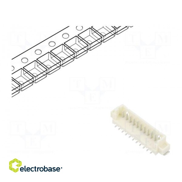 Socket | wire-board | male | PicoBlade™ | 1.25mm | PIN: 11 | SMT | 1A | 125V