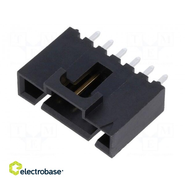 Socket | wire-board | male | SL | 2.54mm | PIN: 6 | THT | gold-plated