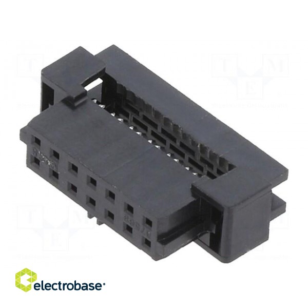 Plug | wire-wire/PCB | female | Milli-Grid | 2mm | PIN: 14 | IDC | 1A фото 1