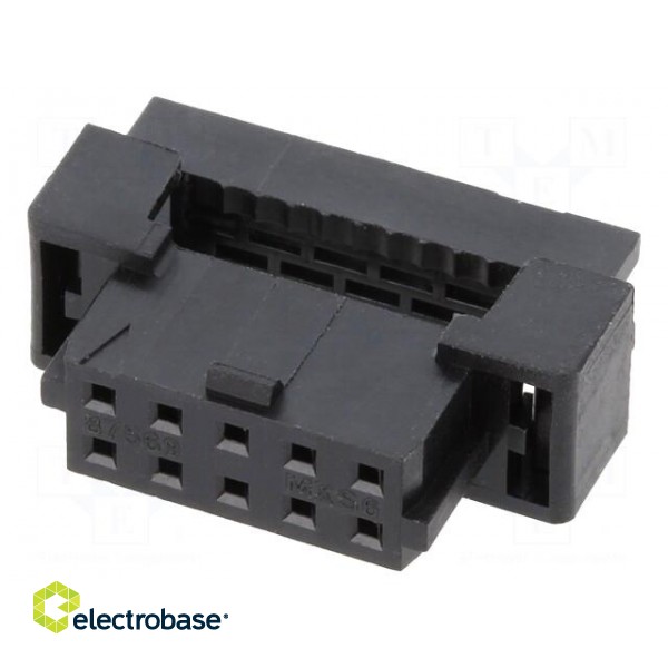 Plug | wire-wire/PCB | female | Milli-Grid | 2mm | PIN: 10 | IDC | 1A image 1