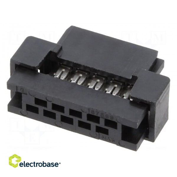 Plug | wire-wire/PCB | female | Milli-Grid | 2mm | PIN: 10 | IDC | 1A image 2