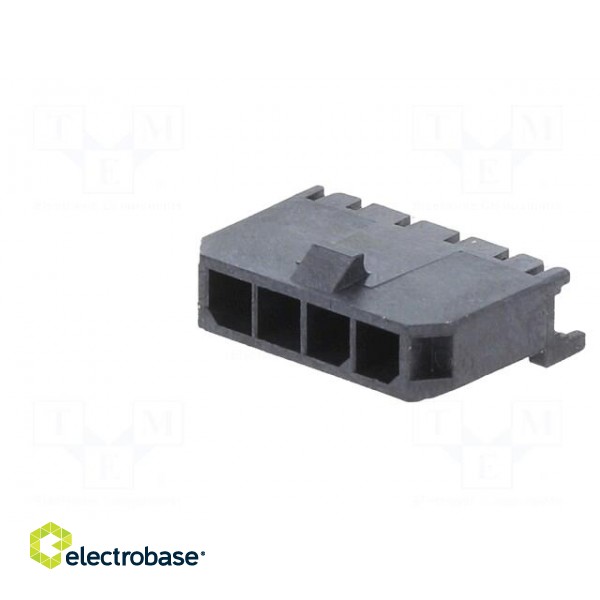 Socket | wire-board | male | Micro-Fit 3.0 | 3mm | PIN: 4 | 5A image 2