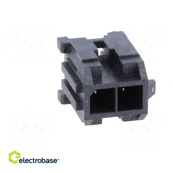 Socket | wire-board | male | Micro-Fit 3.0 | 3mm | PIN: 2 | Layout: 2x1 paveikslėlis 9