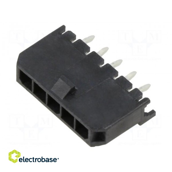 Socket | wire-board | male | Micro-Fit 3.0 | 3mm | PIN: 5 | 5A