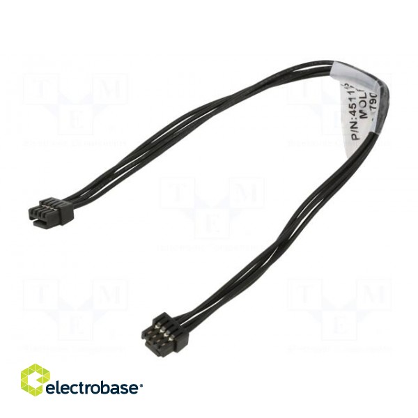 MicroLock Plus Cable Black 4-Ckt 150mm