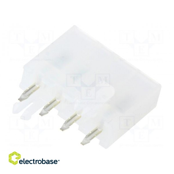 Connector: wire-board | socket | male | Mini-Fit Jr | 4.2mm | PIN: 4 | THT paveikslėlis 2