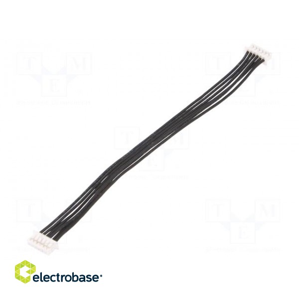 Ribbon cable with connectors | 0.1m | with leads | PIN: 6 | 125V | 1A