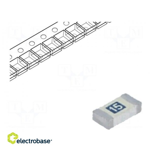 Fuse: fuse | quick blow | 15A | 32V | 32VDC | SMD | ceramic | 501 | 1206