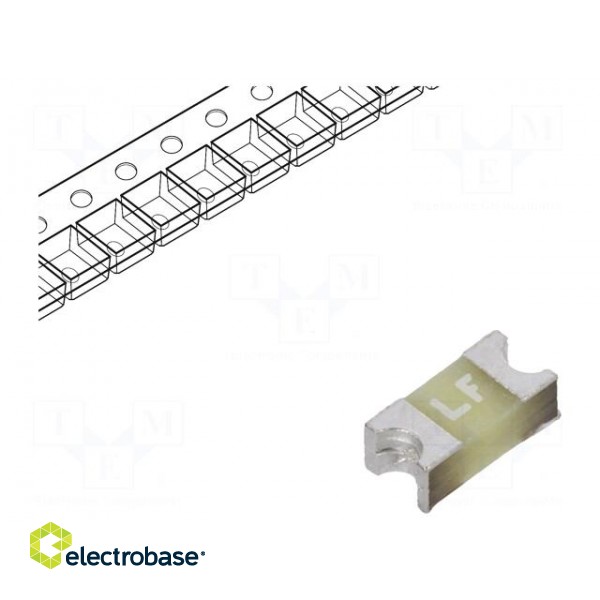 Fuse: fuse | quick blow | 500mA | 125VAC | 125V | 125VDC | SMD | 471 | 1206