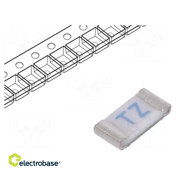 Fuse: fuse | time-lag | 3.5A | 63VAC | SMD | ceramic | Case: 1206 | C1T