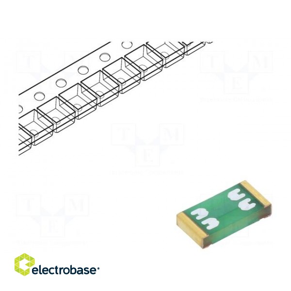 Fuse: fuse | time-lag | 8A | 32VAC | 63VDC | SMD | 3.2x1.6mm | copper | UST