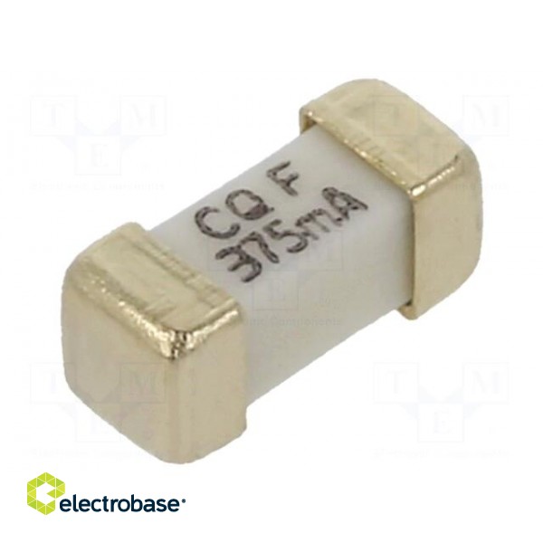 Fuse: fuse | quick blow | 375mA | 125VAC | 125VDC | SMD | ceramic
