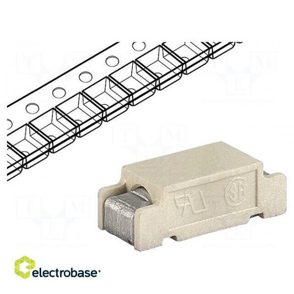 Fuse: fuse | quick blow | 500mA | 250VAC | 250VDC | SMD | 11x4,6x3,9mm