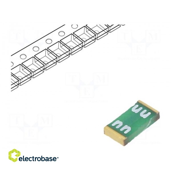 Fuse: fuse | time-lag | 8A | 32VAC | 63VDC | SMD | 3.2x1.6mm | copper | UST