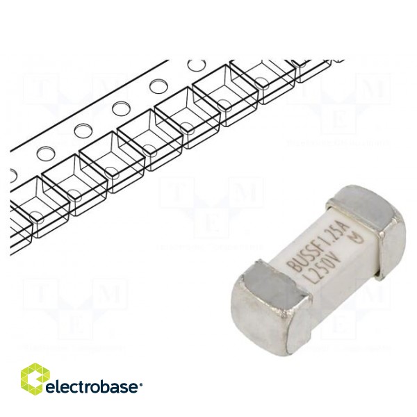 Fuse: fuse | quick blow | 1.25A | 350VAC | 250VDC | soldered,SMD