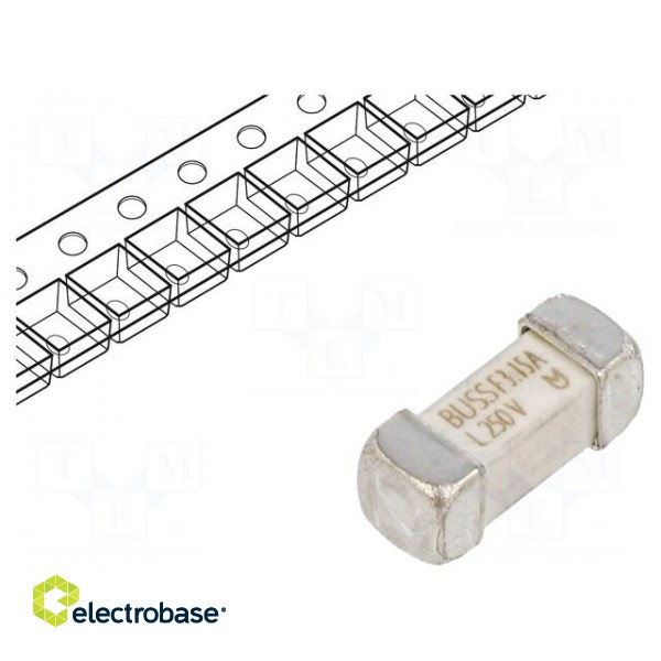 Fuse: fuse | quick blow | 3.15A | 350VAC | 250VDC | soldered,SMD