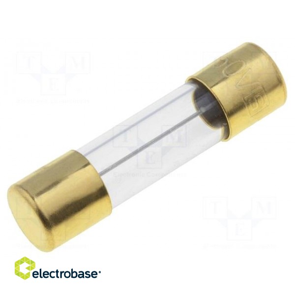 Fuse: fuse | time-lag | 10A | 250VAC | SMD | cylindrical,glass | 5x20mm