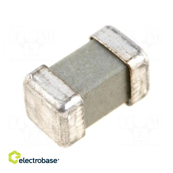Fuse: fuse | time-lag | 100mA | 250V | SMD | ceramic | 8x4,5x4,5mm | brass