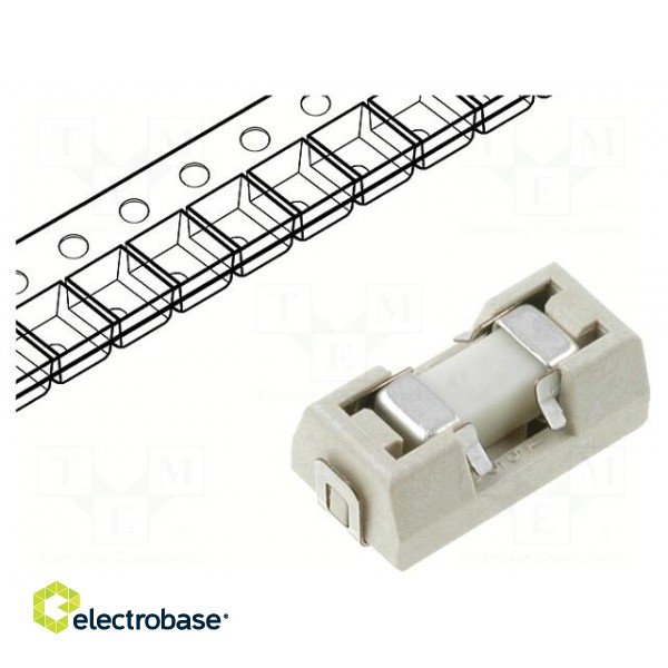 Fuse: fuse | ultra rapid | 5A | 125VAC | 125VDC | SMD | ceramic | Case: 2410
