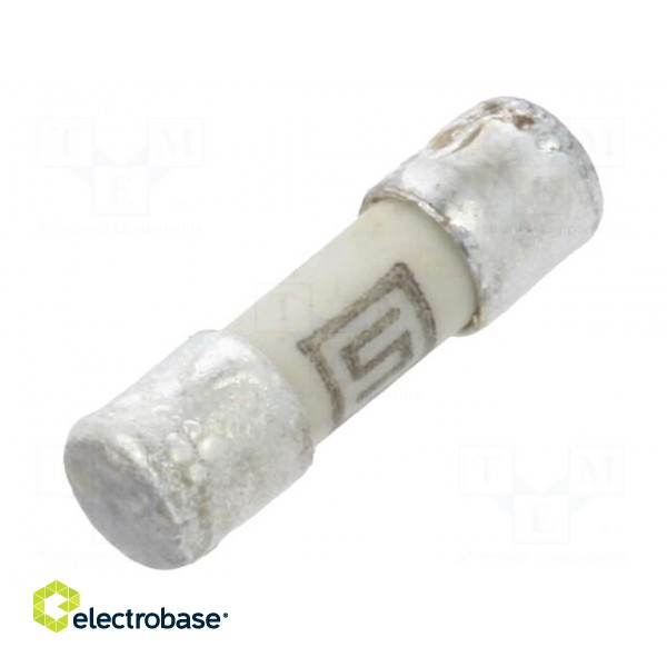 Fuse: fuse | quick blow | 125mA | 125VAC | 125VDC | ceramic,cylindrical