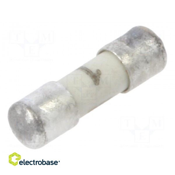 Fuse: fuse | quick blow | 1A | 125VAC | 125VDC | ceramic,cylindrical
