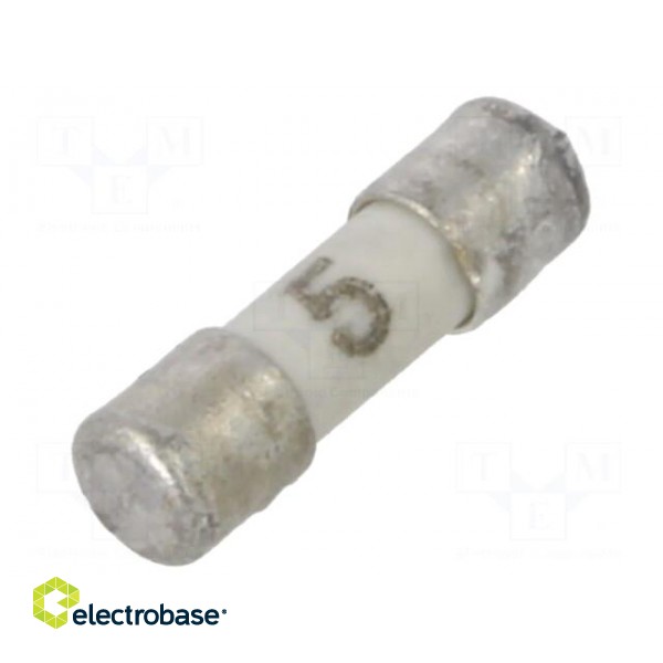 Fuse: fuse | quick blow | 5A | 63VAC | 125VDC | ceramic,cylindrical