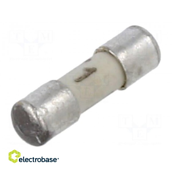 Fuse: fuse | time-lag | 1A | 125VAC | 125VDC | ceramic,cylindrical | MSB