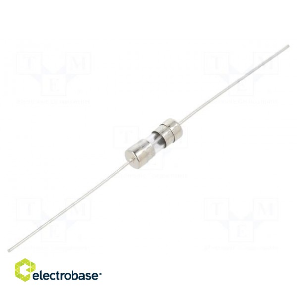 Fuse: fuse | quick blow | 0.6A | 250VAC | cylindrical,glass | 5x15mm