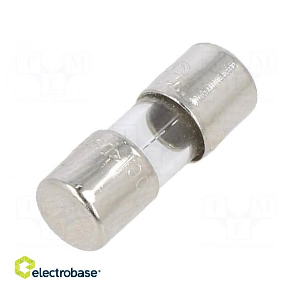 Fuse: fuse | quick blow | 2A | 350VAC | cylindrical,glass | 5x15mm | 2JQ