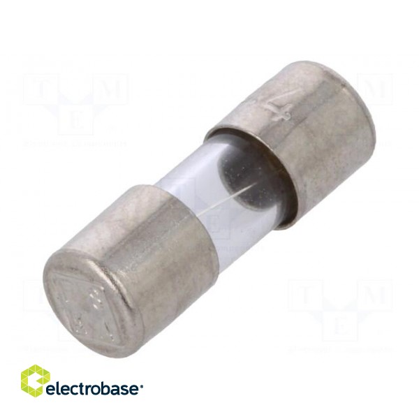 Fuse: fuse | quick blow | 4A | 125VAC | cylindrical,glass | 5x15mm