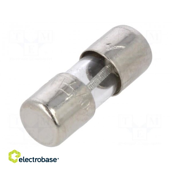 Fuse: fuse | time-lag | 0.5A | 350VAC | cylindrical,glass | 5x15mm | 2JS
