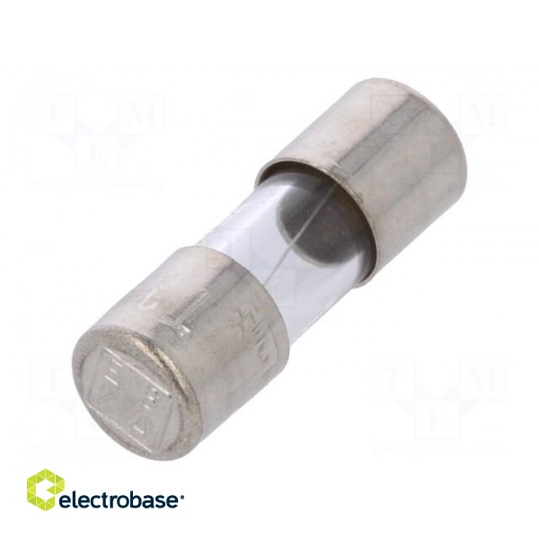 Fuse: fuse | time-lag | 1A | 250VAC | cylindrical,glass | 5x15mm