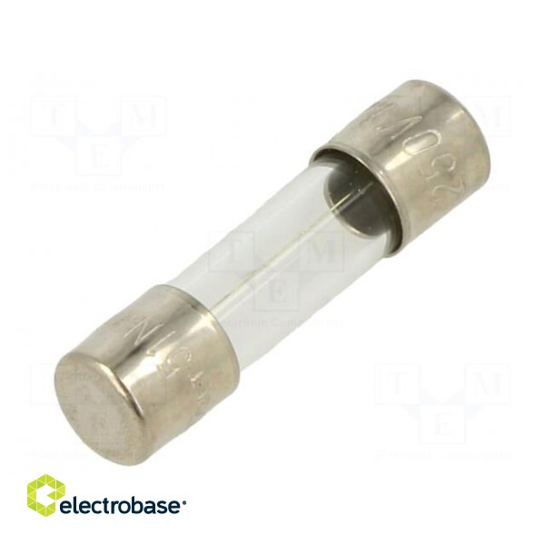 Fuse: fuse | quick blow | 1.25A | 250VAC | glass | 5x20mm | bulk