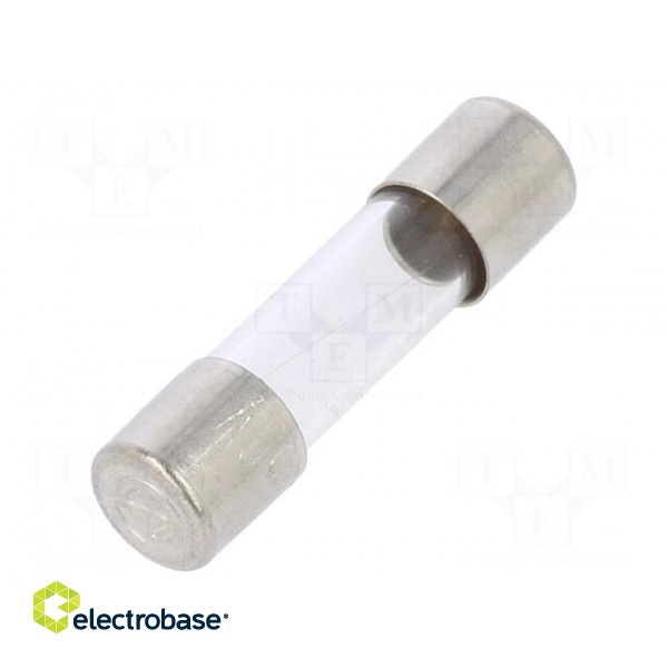 Fuse: fuse | quick blow | 100mA | 250VAC | cylindrical,glass | 5x20mm paveikslėlis 1