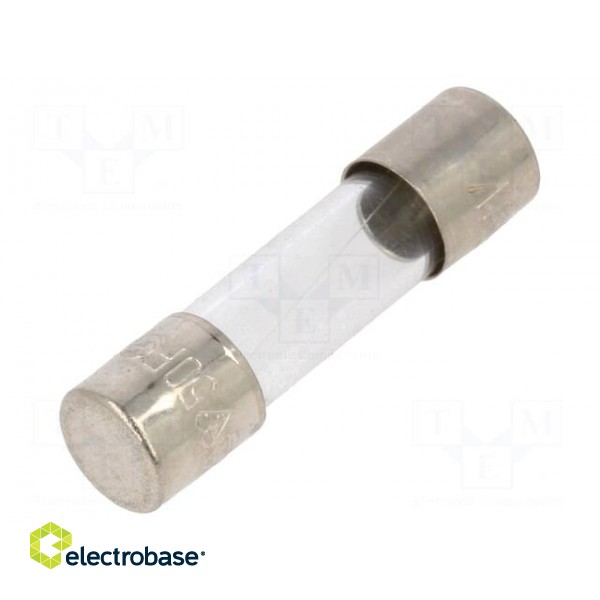 Fuse: fuse | quick blow | 1A | 250VAC | glass | 5x20mm | brass | bulk