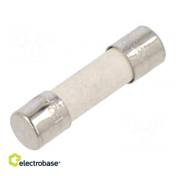 Fuse: fuse | quick blow | 2A | 250VAC | ceramic,cylindrical | 5x20mm