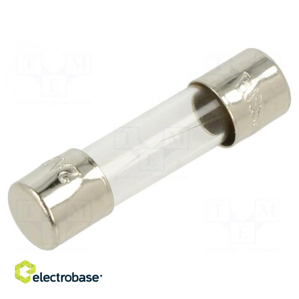 Fuse: fuse | quick blow | 2A | 250VAC | cylindrical,glass | 5x20mm | GMA