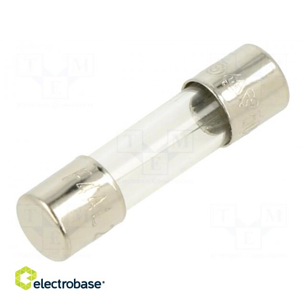 Fuse: fuse | quick blow | 4A | 250VAC | glass | 5x20mm | brass | bulk