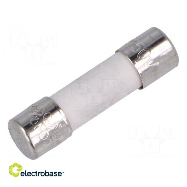 Fuse: fuse | 5A | 250VAC | ceramic,cylindrical | 5x20mm | Package: bulk