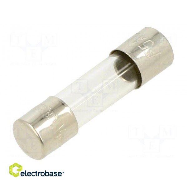 Fuse: fuse | quick blow | 5A | 250VAC | glass | 5x20mm | brass | bulk