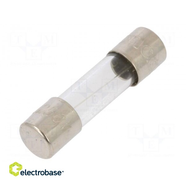 Fuse: fuse | quick blow | 6.3A | 250VAC | glass | 5x20mm | brass | bulk