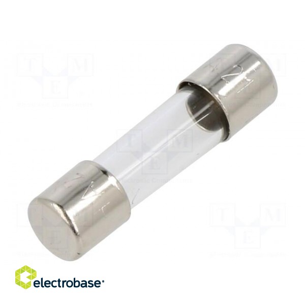 Fuse: fuse | quick blow | 630mA | 220VAC | cylindrical,glass | 5x20mm