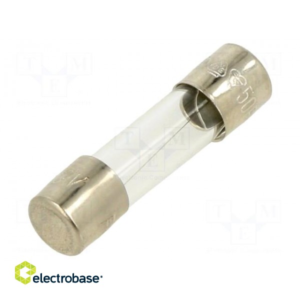 Fuse: fuse | quick blow | 630mA | 250VAC | glass | 5x20mm | brass | bulk